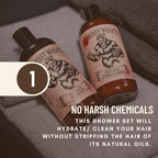 Johnny Slicks Shampoo - Supports Hair Hydration & Volume - Organic Oils & Natural Cleanse - Castor Oil, Aloe Vera, Jojoba - Original Scent - 8 oz