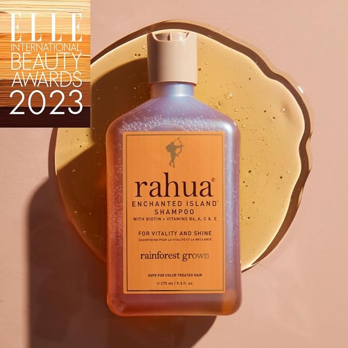 Rahua Enchanted Island Shampoo, Vegan, Sulfate Free Nourishing Shampoo with Biotin, For All Hair Types, Supports Healthy Growth and Shine, Coconut Guava Scent, Hair Care for Men and Women, 9.3 Fl Oz