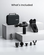 RENPHO Massage Gun Deep Tissue with Charging Stand, Valentine's Day Gifts, Back Massager with Heat and Cold Head, Percussion Body Muscle Masajeador for Athletes Pain Relief, Active Thermacool Deluxe