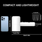 slopehill Professional Ionic Hair Dryer, Powerful 1800W Fast Drying Low Noise Blow Dryer with 2 Concentrator Nozzle 1 Diffuser Attachments for Home Salon Travel (White)