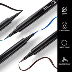 OFIR Eye Edge Liquid Eyeliner Pen | Water and Smudge Proof | Long Lasting Matte Finish, Soft Tip with Bold Pigment | Cruelty Free Formula | Black Eyeliner for Women | Marine - Teal Jade | 0.04 Fl Oz