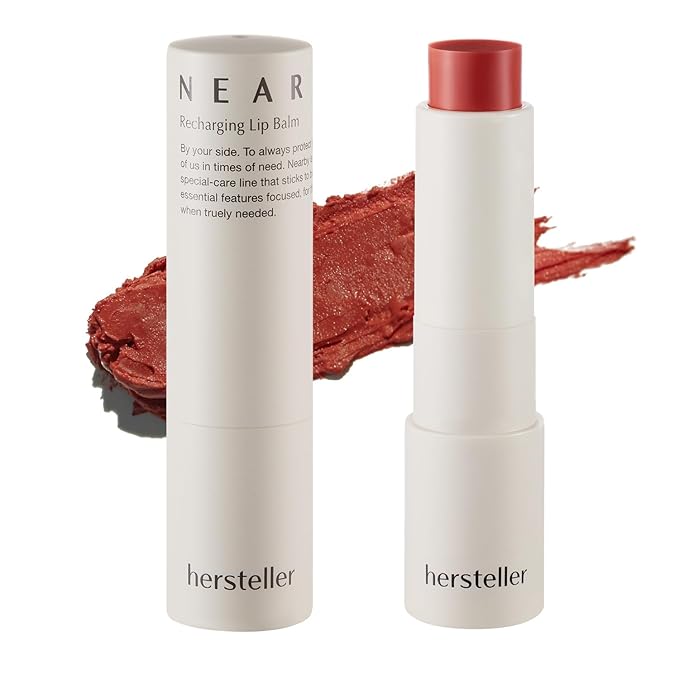 hersteller Nearby Recharging Lip Balm Vegan Butter Complex Intensive Moisturizing Treatment for Dry Lips and Cheek Natural Healthy (Rosy)