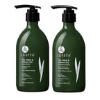 Luseta Shampoo and Conditioner Set with Tea Tree and Argan Oil for Oily Hair Clarifying, Fighting Dandruff Sulfate Paraben Free for Men and Women 2x16.9oz