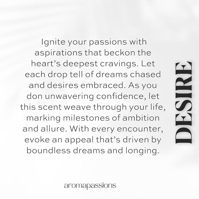 DESIRE | Inspired by Frederic Malle MUSC RAVAGEUR | Perfume for Men and Women | Extrait De Parfum | Long Lasting Dupe Clone Essential Oils Fragrance | Perfume De Hombre Mujer | (30 ml / 1 Fl Oz)