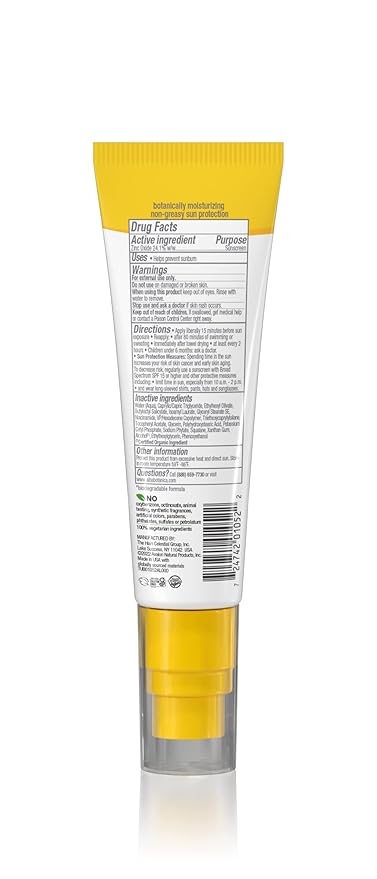 Alba Botanica Sunscreen for Face, Fragrance-Free Sheer Mineral Face Sunscreen Lotion, Broad Spectrum SPF 50, Water Resistant and Biodegradable, 2 fl. oz. Bottle (Packaging May Vary)