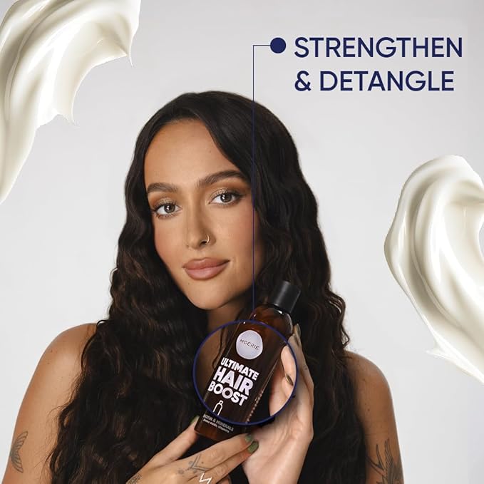 Moerie Ultimate Hair Growth Conditioner – For Longer, Thicker, Fuller Hair - Vegan Friendly Volumizing Hair Products – Paraben & Silicone Free – All Hair Types – Reverse Hair Loss – Double Set