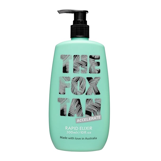 The Fox Tan Upsize Me Bundle, For Darker & Faster Tans, Creates Flawless, Long-Lasting Tan Skin, Vegan & Cruelty Free, 120mL + 300mL (2 Products)