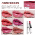 Lux Triple Lip CURE Glossy Balm (0.17oz) (AURA(Deep magenta pink)) 4 million units sold in Korea, Natural Tinted Korean Lip Balm, Petroleum/Paraben Free, Lip Butter,lip balm hydrating