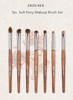 Natural Pony Hair Eye Shadow Brush Set, Small Eyeshadow Brushes Set, Eye Makeup Brushes Set Professional, Small Nose Contour Brush, Angled Eyeshadow Brush, Eyeshadow Blending Brushes