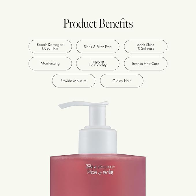 ANILLO Rosy Night Repair Shampoo – Anti-Dandruff & Damage Repair with Damask Rose Water & Ceramide – Color Safe, Silicone & Sulfate Free (15.22 fl. Oz)