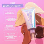 Naked Sundays BeautyScreen™ SPF 50 Peptide Foundation Tint – Tinted Sunscreen & Skincare Makeup with Zinc Oxide, Niacinamide – Lightweight Natural Coverage, 9 Rich Mahogany, 1.01 oz