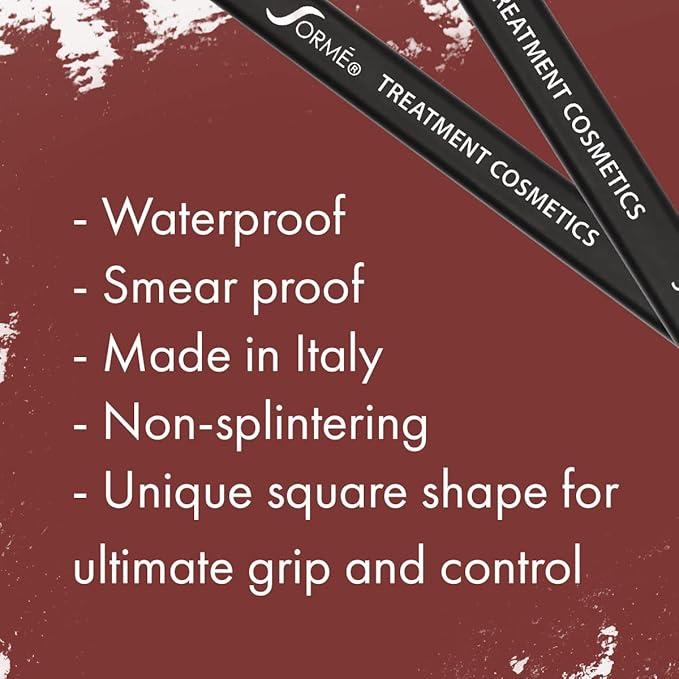 Sorme Waterproof Lip Liner - Non-splintering Smearproof Lip Liner - Revitalizing with Lecithin, Vitamins C and E