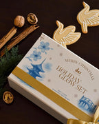 IKI Christmas Skin Care Set - 3-Step Sensitive Skin Reset with Foam Cleanser, 2 Serums, Gel Moisturizer, Soft Headband and Wristband and Travel Bag