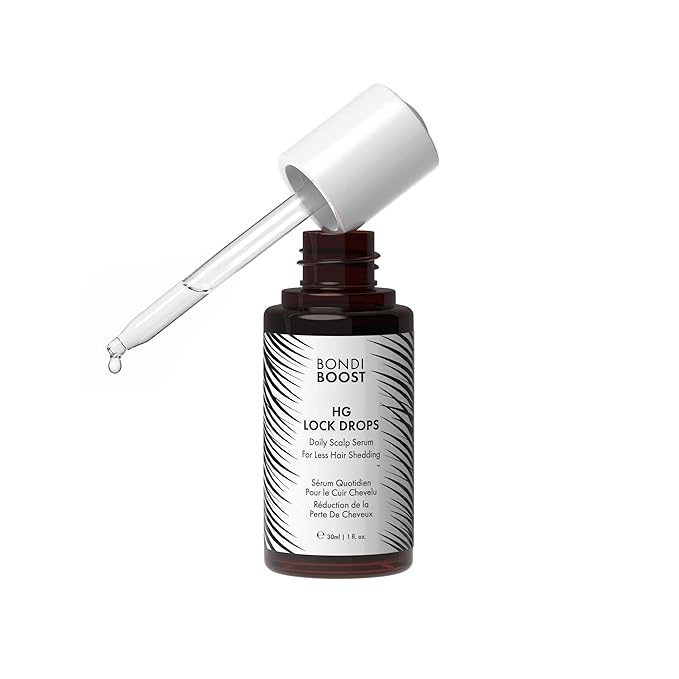 BondiBoost HG Lock Drops Daily Hair Serum for Women – Non-Greasy, Reduces Hair Thinning, Stimulates Scalp, Supports Thicker Fuller Hair – Vegan, Color-Safe, Lightweight for All Hair Types & Textures