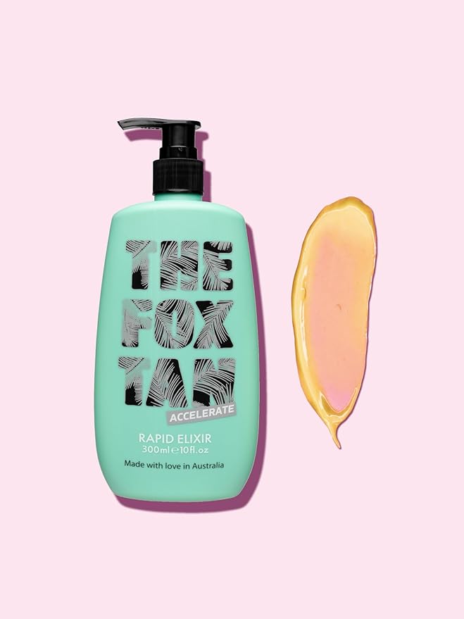 The Fox Tan Dynamic Duo Pack For Darker & Faster Tans, Creates A Flawless & Long-Lasting Tan, Vegan & Cruelty Free, 300mL + 180mL (2 Products)