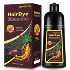Hair Dye Shampoo for Gray Hair, 3-in-1 Color Shampoo Hair Dye for Women & Men, Natural Brown Hair Coloring Shampoo, Shampoo Tinte Para El Cabello, Plant Bubble Hair Dye, Easy to Use at Home (Coffee)