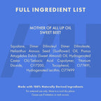 Handmade Heroes 100% Natural Vegan Lip Oil with Squalane Non-Sticky Lip Gloss Moisturizing, Shiny, Nourishing Korean Lip Gloss - Sweet Beet