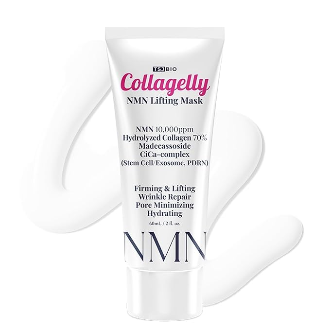 NMN Collagelly Lifting Mask – 2.1 fl. Oz with 10,000ppm NMN, 70% Collagen, Exosome Complex - Exosomes for Skin Serum, Exsomes, Exocell Peel-Off Face Mask for Anti-Aging, Firmness, Glow
