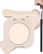 Single Matte Eyeshadow,Nude White Eye Shadow Palette Primer Base Hightlight Makeup,High Pigment Waterproof Pressed Eye Shadows Powder with Smooth Lightweight Blendable Formula for Daily Eye Look-01