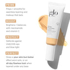 Glo Skin Beauty Oil-Free Tinted Primer SPF 30, (Light Medium), 1.7 oz - Mineral Makeup for Face, 4-in-1 Foundation Primer, Sheer Coverage, Skincare & Sunscreen With Broad Spectrum UVA/UVB Protection