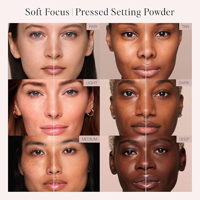 Jouer Soft Focus Hydrate + Set Powder – Talc-Free, Vegan, Lightweight Setting Powder with Hyaluronic Acid, Vitamin E & Allantoin– Universal Translucent Finish, Limited Edition Design & Gift Pink Pouch