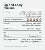 Dermablend Leg and Body Makeup Foundation with SPF 25, 40N Medium Natural, 3.4 Fl. Oz.