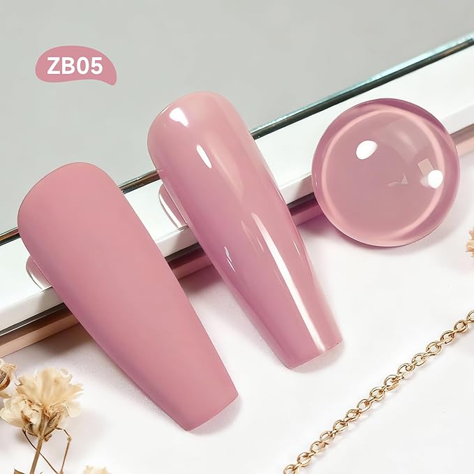 18ml Dusty Rose Nail Polish Large Volume Quick Drying Light Pink Nail Polish, Fast Drying and Long Lasting Color Nail Art DIY Home Manicure Gift for Women