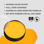 Mehron Makeup Color Cups | Stage, Foundation, Face Paint, Body Paint, Halloween Makeup | Greasepaint .5 oz (14 g) (Yellow)