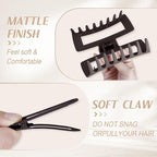 TOCESS 36-Piece Hair Accessories Set: Large Neutral Claw Clips, Hair Ties Damage No & Styling Duck Bill Clips Alligator, Designed for Women and Girls with Thick Hair, Ideal for Ponytails and Braids.