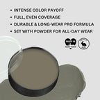 Mehron Makeup Color Cups | Stage, Foundation, Face Paint, Body Paint, Halloween Makeup | Greasepaint .5 oz (14 g) (Zombie Flesh)