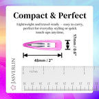 48 Pcs Snap Hair Clips 2 Inch, Y2k Cute Metal Hair Barrettes Non Slip, Colorful Hairclips for Women Girls Kids Fine Hair Styling Accessories (Neon Pop)