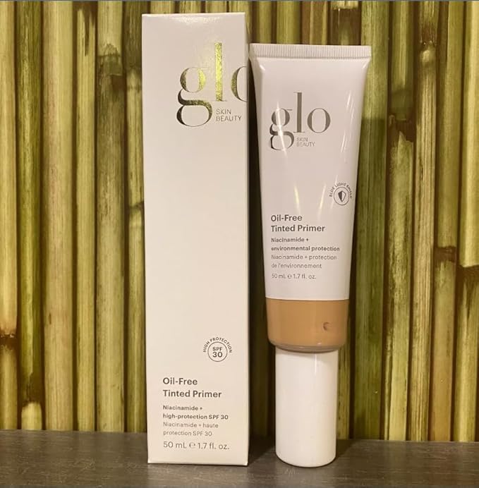 Glo Skin Beauty Oil-Free Tinted Primer SPF 30 - Mineral Makeup for Face, 4-in-1 Foundation Primer, Sheer Coverage, Skincare & Sunscreen With Broad Spectrum UVA/UVB Protection (Medium), 1.7 Fl Oz