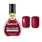 16.5ml Red Glitter Nail Polish Large Volume Quick Dry Nail Polish, Long Lasting Shine, Fingernail Toenail Nail Art DIY Home Travel Nail Art Gift