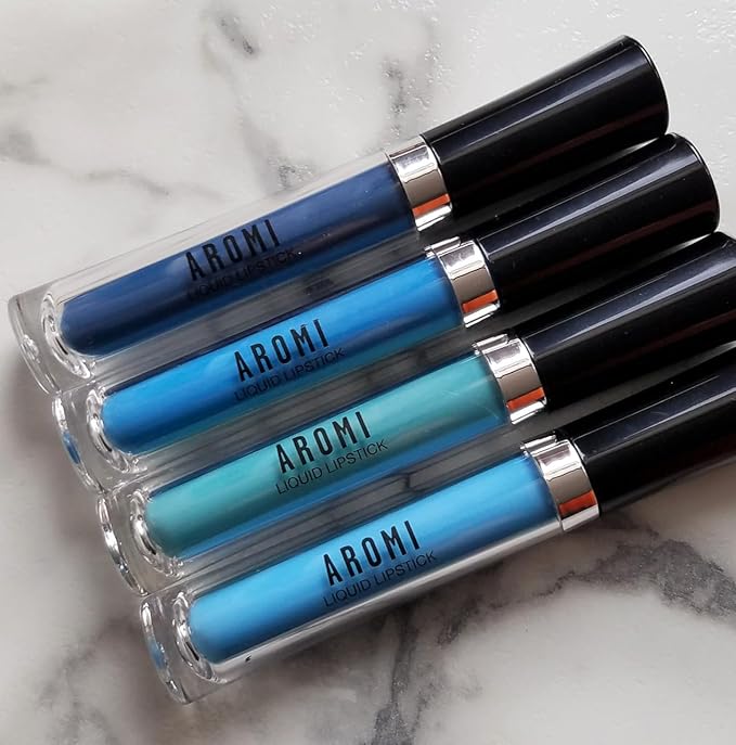 Aromi Sea Foam Matte Liquid Lipstick | Aqua, Aquamarine Lip Color, Blue Green, Smudge and Transfer Proof, Long-Lasting, Vegan, Cruelty-free (Sea Foam)