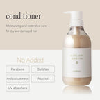 MARGARET JOSEFIN Japanese Conditioner – Sulfate Free, Gentle Moisture for Dry Hair, Green Tea Scent | 16.9 fl oz (500mL)