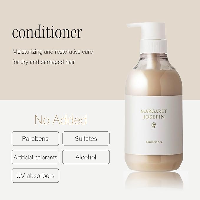 MARGARET JOSEFIN Japanese Conditioner – Sulfate Free, Gentle Moisture for Dry Hair, Green Tea Scent | 16.9 fl oz (500mL)