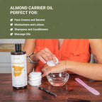 Sweet Almond Oil - for Skin and Hair - Carrier Oil for Essential Oils Mixing - From EIR Oils' Farm in Mallorca, Spain - 1 Gallon