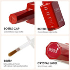 CANNI 2Pcs Hema-Free Black Gel Nail Polish Set- 2Pcs Black Colors Gel Polish Kit, Soak Off LED Nail Gel Manicure Kit DIY at Home Salon Gifts for Women Girls