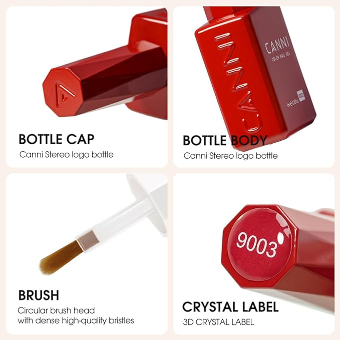 CANNI 2Pcs Hema-Free Black White Gel Nail Polish Set- Black and White Gel Polish Kit, Soak Off LED Nail Gel Manicure Kit DIY at Home Salon Gifts for Women Girls