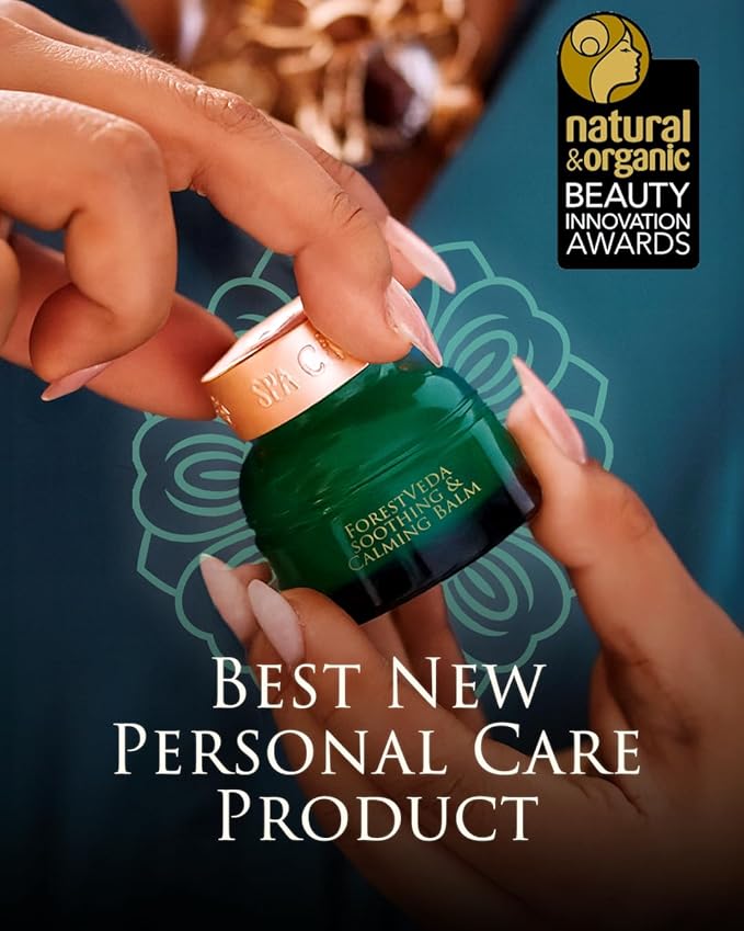 SPA CEYLON ForestVeda Soothing & Calming Balm, Essential Oil Balm, 100% Natural, Vegetarian, Silicone & Paraben Free, 25g (Peppermint, Eucalyptus, Lemongrass, Rosemary)