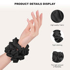 6 Pcs Silk Satin Scrunchies for Hair Sleep Silk Hair Ties for Women Girls Hair Scrunchies for Ponytails Holders Smooth Hair Accessories Gentle on Hair