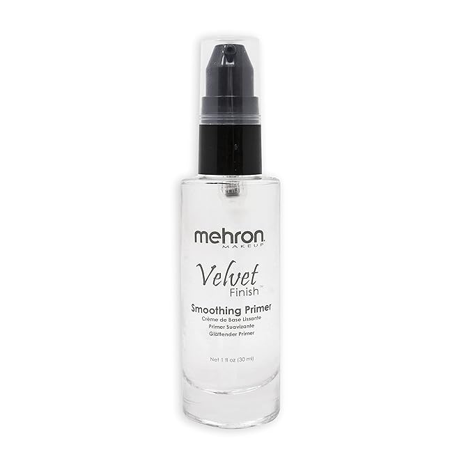 Mehron Makeup Velvet Finish Smoothing Primer | Professional Pre-Foundation Skin Primer | Face Makeup 1 fl oz (30 ml)