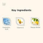 Hey Honey Skin Care Mango & Honey Water-Free Body Lotion - Hyaluronic Acid, Ceramides & Barrier Repair for Hands, Elbows & Dry Sensitive Skin | 24-Hr Hydration, Fruit Enzymes, Cruelty-Free | 6.7 oz