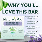Natures Aid Rice Protein Shampoo Bar, 2.5 oz, 2 Pack (Lavender Rosemary)