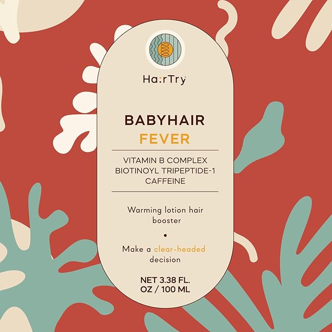 HairTry Babyhair Fever - Thinning Hair Treatment Women - Hair Serum for Hair Loss Prevention - Scalp Serum with Vitamin B Complex, Biotin & Caffeine - Hair Loss Solutions – Net 3.38 Fl. Oz/ 100 ml