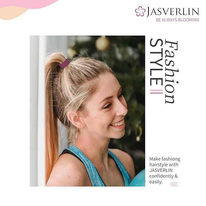 100 Pcs Dark Brown No Damage Hair Ties Cotton Ponytails Holders Seamless Soft Thick Hair Bands, Accessories for Women Girl 1 1/2 inch (Dark Neutral)