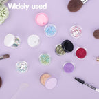 3 Gram Mini Sample Jars with Lids, 200 Count - Tiny Makeup Travel Containers with Labels, Includes Disposable Spatulas