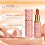 evpct 1Pcs Nude Light Brown Lipstick, Silky Velvet Matte Lipstick Pack Sets for Women, Long Lasting Smudge Proof Lipstick Lip Stain Makeup Kit matte lipstick 24 hours original N03