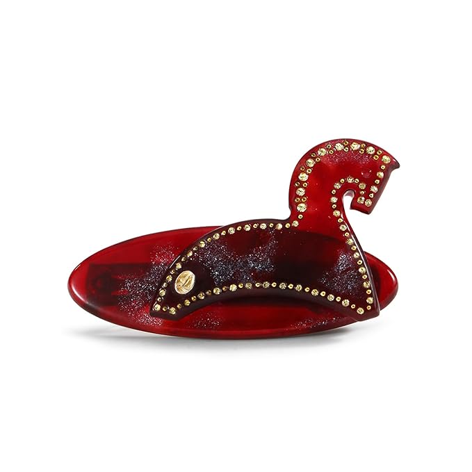 2026 Italian Original Handmade Hair Barrette, Christmas Hair Clip for Women, Plant-Based Acetate France Barrette for Birthday Girls, Durable Styling Hair Accessories for Girls-Steed Whisper