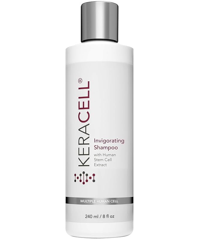 Invigorating Shampoo - Hair Growth Shampoo for Women & Men with Human Stem Cell Extract – Cleanses, Strengthens & Moisturizes to Support a Healthier Scalp & Fuller-Looking Hair - 8 oz